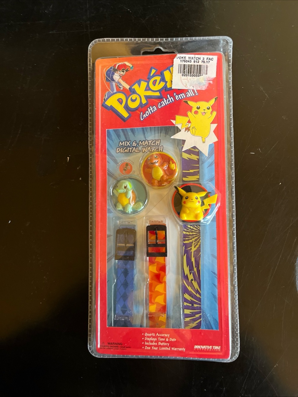 vintage 1999 NIP Pokemon mix and match digital watch quartz